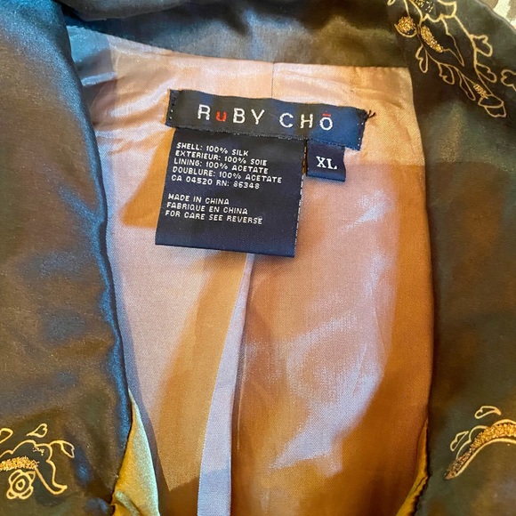 ⚜️Ruby Cho Silk Zip-up Jacket⚜️ VINTAGE - Picture 9 of 13